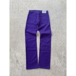 Levis 510 Jeans Mens 27x27 Purple Super‎ Skinny Stretch Denim Pants Y2k Rare Raw